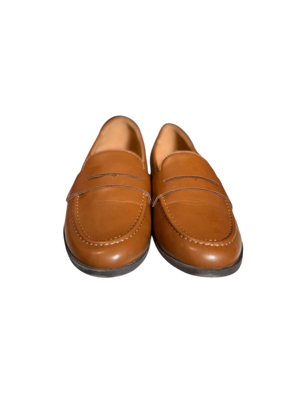 Kensie Gitty Penny Loafers Cognac Brown 6.5M - Picture 8 of 9